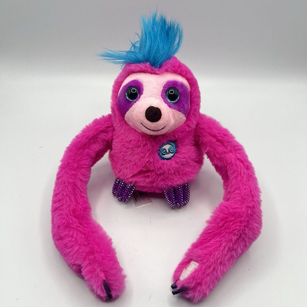 Pink Hanging EOLO Singing Monkey Plush 9" Stuffed Animal Interactive